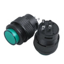 2 Pcs 4 Terminals Green LED Lamp Momentary Push Button Switch DC 3V S8L3