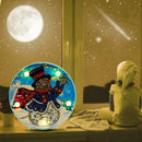 DIY LED Special Shaped Diamond Painting Snowman Embroidery Night Lights