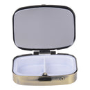 2Grid Moistureproof Metal Folding PillCase Medicine StorageOrganizer ContainerBX