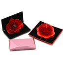 Wedding Marriage Rotating Rose Ring Box Lovely Velvet Wedding Engagement Bo A4J7