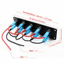 12V Toggle Switch Box Panel - (5) ON/Off Rocker Switch with LED Light