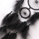 Black Feater Handmade Dream Catcher Car Wall hanging Crafts Gift A