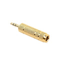 4X 6.35mm Plug to 3.5mm M/F Audio Adapter Converter Connector for Headphone
