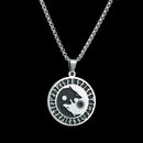 Steel WOLVES NECKLACE FASHION Pirate Amulet Necklace Gift G3B0