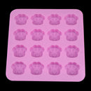 16holes Cute Pet Cat Dog Paws Silicone Mold Cookie Mould DIY Cake Decorative JR