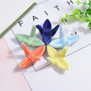 Cute origami ceramic decorative chopstick holder rack spoon fork rest tablewa Gw