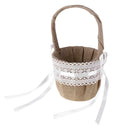 Handheld Girls Bride Flower Basket Wedding Ceremony Party Home Decor