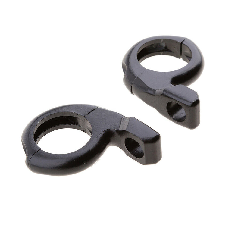 1'' Motorcycle Handlebar Turn Signal Clamp Mirrors Adapter 10mm 8mm  Black