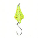 2.8cm3g metal fishinglure fishing lure spoon bait sequin paillette single hook3C
