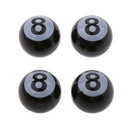 4 PCS Number 8 Wheel Tire Pressure Air Stem Valve Caps For Car Truck Bike