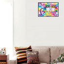Colorful owl love diy 5d diamond painting embroidery cross stitch home decor M&O