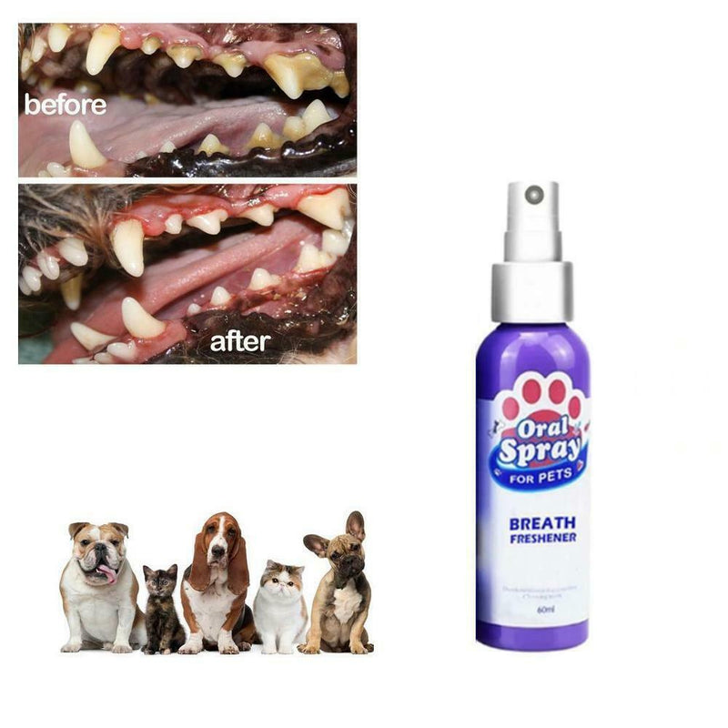 Freshener Teeth Dental Breath Cleaning Deodorant Spray Care Bad Dog Pet Oral Hot