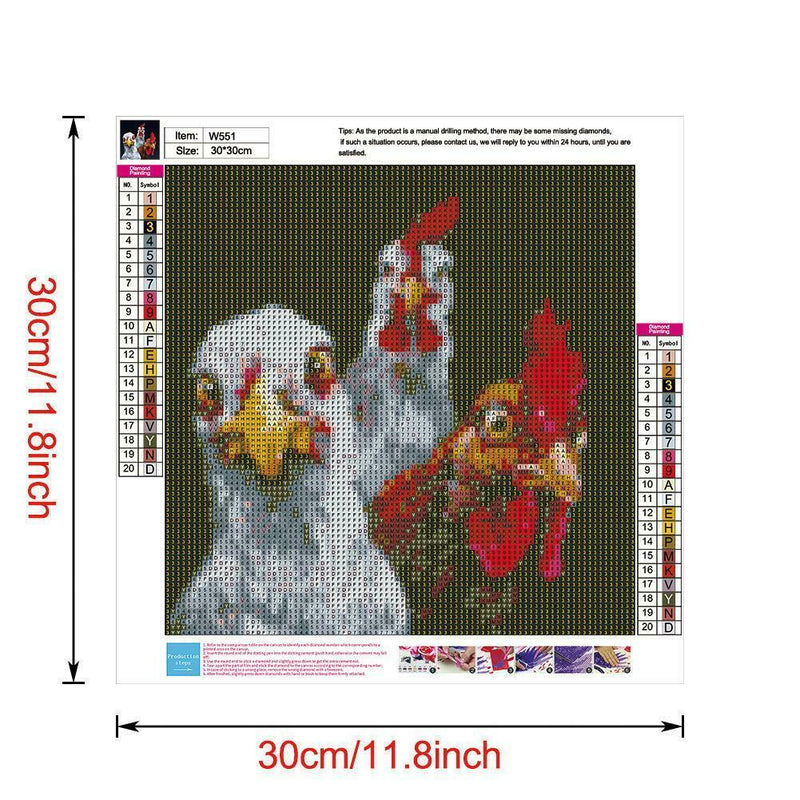 5D DIY Full Drill Diamond Painting Animal Embroidery Mosaic Kits (W551)