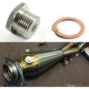 M12 x 1.25mm Oxygen o2 Lambda Sensor blanking Plug Cap Stainless Steel