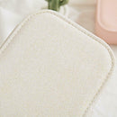 Korean Girls Earrings Plate Jewelry Box Ear Stud Ring Storage Box (White) A