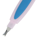 Stainless Steel Nail File Buffer Double Side Grinding Rod Cuticle Pusher ToJC%a