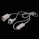 Cable Plug in Pendant Light Fitting with On/Off Switch E27 Lamp Holder AU
