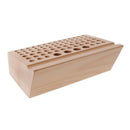 1X(76 Holes Craftool Wood Tool Stamp Stand Beech Rack Leather Holder Diy Cr