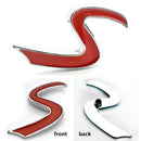 Styling Accessories Vehicles Mini Zinc Alloy Front Electroplated S Grill Badge