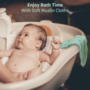 6pcs/Set Soft Cartoon Baby Children Absorbent Cotton Feeding Saliva Towel A