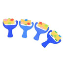 4pcs Sponge Roller Brush Kids Painting Graffiti Brush Early Learning Tool