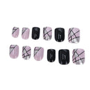 24x French False Nails Art Acrylic Full Cover Tips Manicure Gl%!