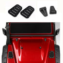 Black Intake Grille Cover & Engine Cover Hinge 4x for 1/10 TRX-4 RC Car Buggy