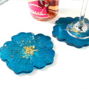 DIY Flower Petal Coaster Silicone Mold Crystal Epoxy Fruit Tray Mould Craft #