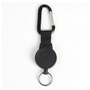 Elastic Rope Outdoor Camping Anti-lost Telescopic Keychain Holder with Carabiner