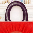 Bathroom Toilet Seat Closestool Washable Soft Warmer Mat Cover Pad Cushion  F9C9