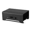 Black Aluminum Alloy Case Shell Enclosure Box w/ Cooling Fan for Raspberry