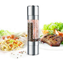 Stainless Steel Salt And Pepper Grinder 2 In 1 Manual Salt & Pepper Mill Sh
