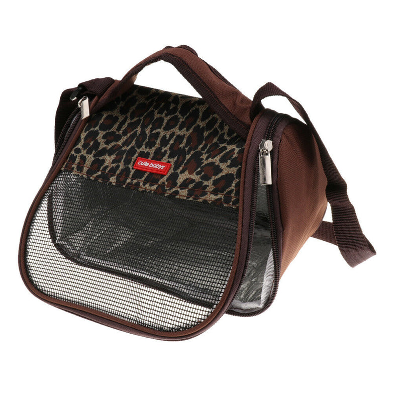 Pet Small Animal Carrier Travel Tote Bag Hamster Rat Coffee A