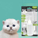 60ML Pet Dog Cat Milk Feeder with Cleaning Brush Newborn Cat Milk FeederSEAU