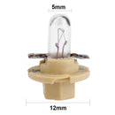 5pcs T5 LED 12V Car Interior Instrument Light Bulbs Dashboard Lamps(Yellow)