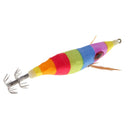 Glow in the Dark Squid Jigs Hook Shrimp Fishing Lure Bait w/ Luminous Tail