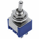 AC 6A 125V 2 Position 6Pins DPDT ON-OFF Mini Toggle Switch 4 Pcs F9P1