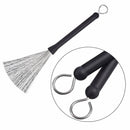1 Pair Drum Brushes Retractable Wire Brushes Drums Drum Sticks Brush + 1 Pa M9F7
