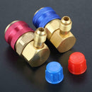 AC Manifold Gauge R134a Hose Conversion Quick Adapter Fitting Coupler High Low