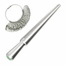Metal Ring Stick Measuring Tool Mandrel A-Z Imperial Circle Finger Sizing