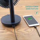 5 Speeds Battery Operated Usb Desk Fan, Whisper Quiet, W/ Portable Charger