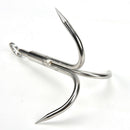 1pc 3 Claws Grappling Hook Climbing Survival Carabiner Tool Stainless Steel FT