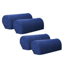 Stretch Sofa Armrest Covers Anti-Slip Couch Armrest Protector Dark Blue