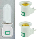 1PC E27 Light Bulb Socket Holder Plug-in Adaptor Screw Wall White O8W6 Base F0K8