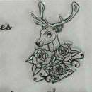 Christmas deer  Silicone Clear Rubber Stamp Cling Diary Decor DIY Lovely  Z
