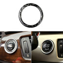 5Pc Carbon Fiber Car Engine Start Stop Ring Trim M Sport Car Ignition Key R