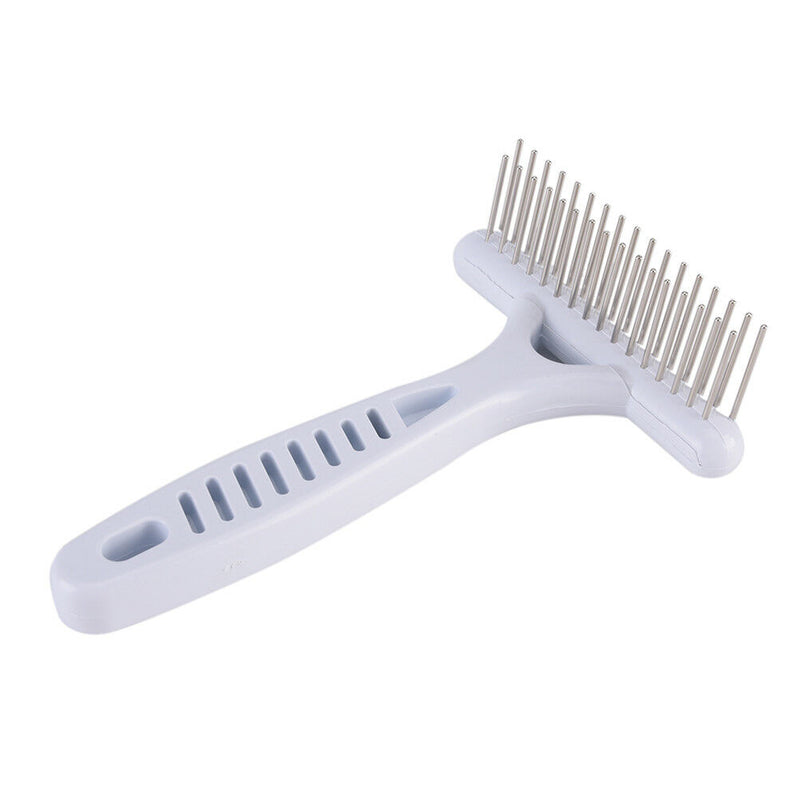 Pet Dog Cat Long Thick Hair Fur Shedding Remove Grooming Tool Rake Comb Brush LJ