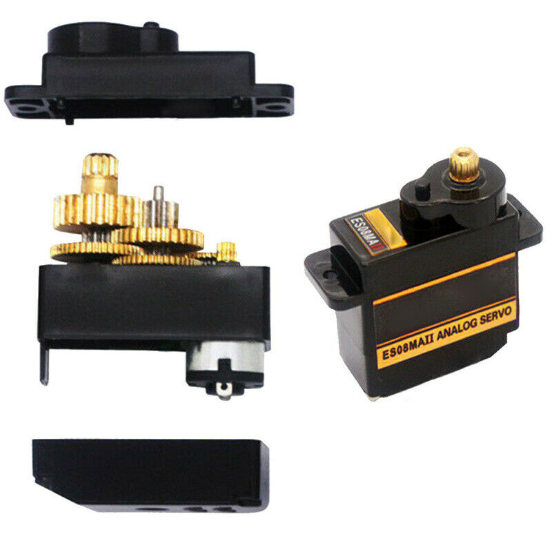 2pcs ES08MAII Mini Metal Gear 13g Analog Servo 1.6KG 0.12sec ES08MA ES08 HGI