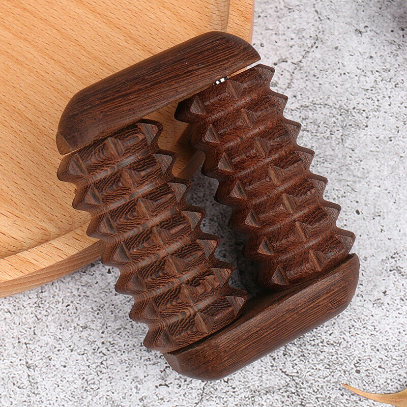 Wenge Hand Reflexology Massage Tool Palm Massager Roller Press Point  Scrap  Hn