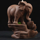 Elephant Backflow Incense Burner Incense Censer Use In Home Office Holder C F9T5